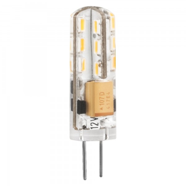 Bomb.led silicona g4 2w. 12v. calida (caja de 10 unidades)