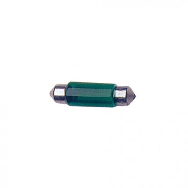 Lámparas Plafonier 12V T11X41 10W Sv8.5D Verde.Blist 2 Ud