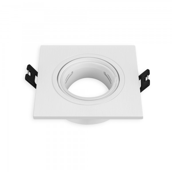 Aro basculante gu10 cuadrado blanco (caja de 6 unidades)