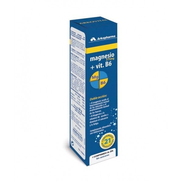 Arkopharma Arkomag Magnesio + Vitamina B6 21 Comprimidos