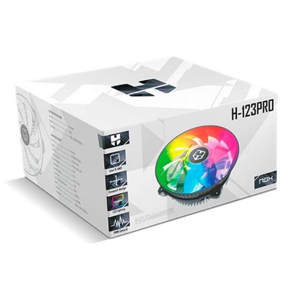 Nox ventilador h-123 pro pwm rgb