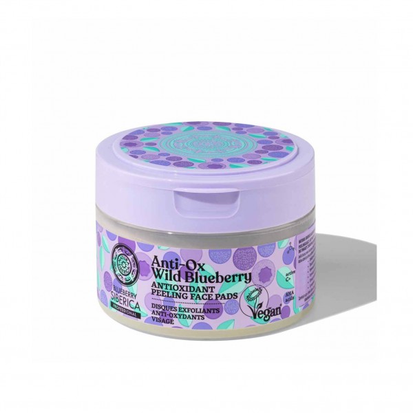 Natura siberica wild blueberry exfoliante 20un