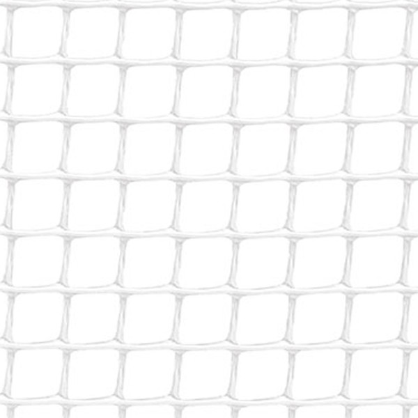 Rollo de malla ligera cadrinet cuadro 10 x 10 mm color blanco, 1 x 25 m