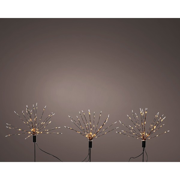 Estaca microled en forma de fuegos artificiales para exterior ø25 x 45 cm