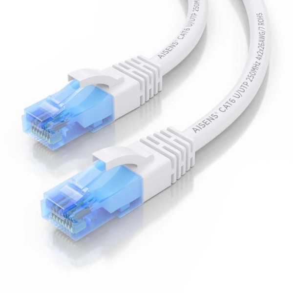 Aisens cable rj45 cat.6 utp awg26 cca blanco 5.0