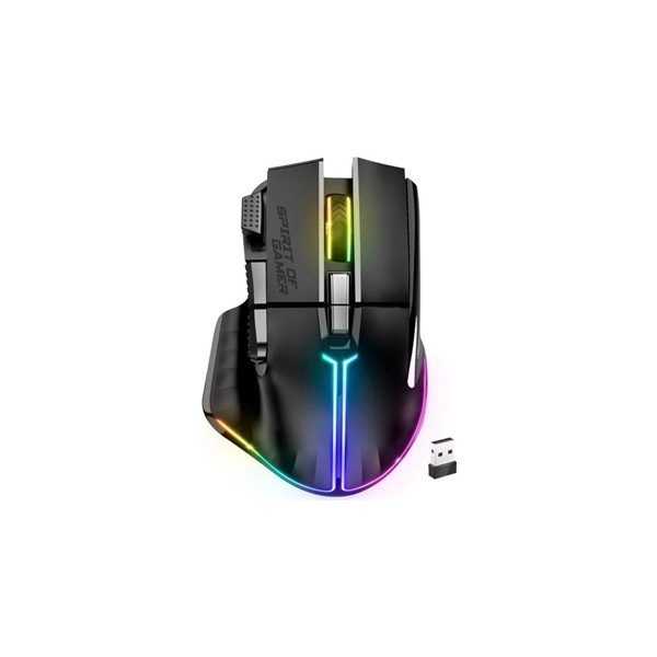 Spirit of gamer ratón inalambrico pro m5 black