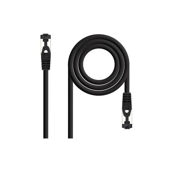 Nanocable cable red cat. 8.1 2ghz sstp negro 0,30m
