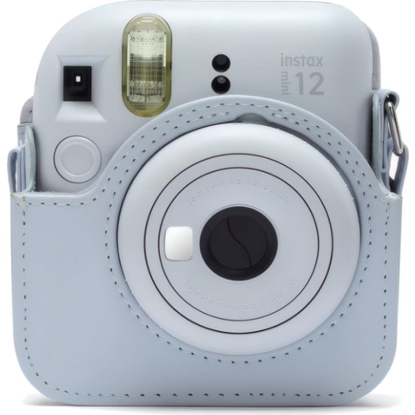 Fujifilm funda instax mini 12 clay white / funda de cámara con correa ajustable