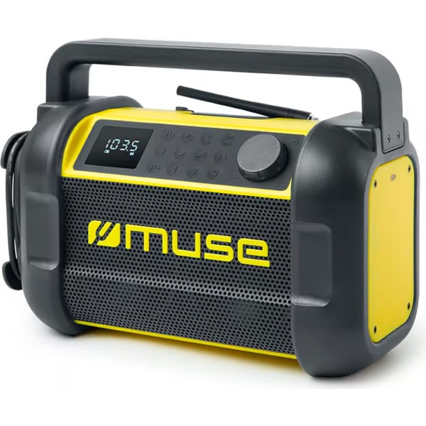 Muse m-928 bty negro y amarillo / radio con bluetooth